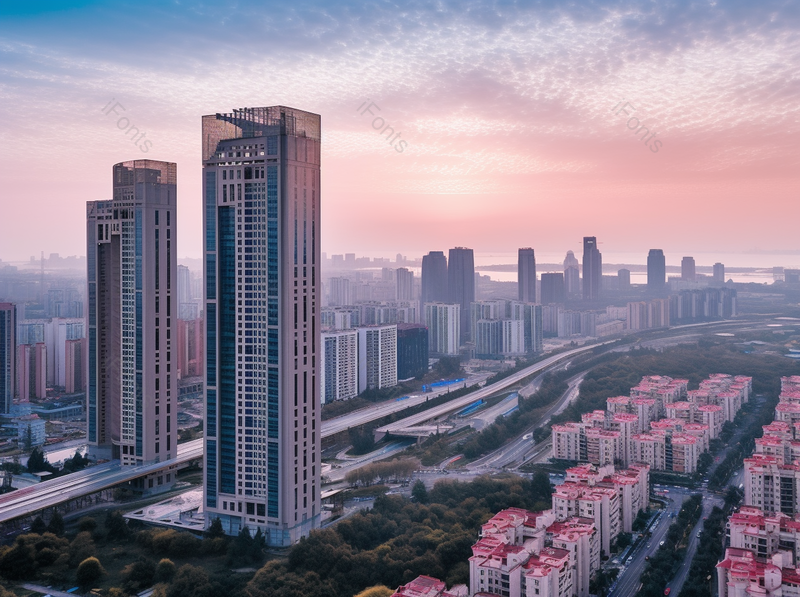 摩天大楼城市建筑现代化金融商业服务街实拍摄影图,高清,摄影图,摄影图片,图片大全,摄影图免费下载